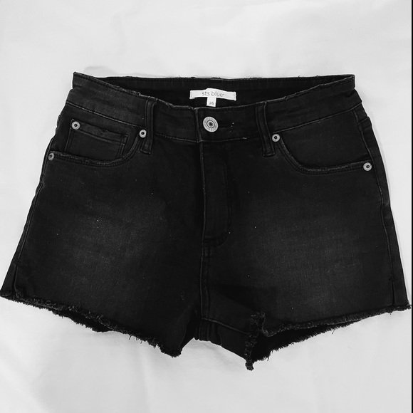 STS Blue, Black Jean Shorts - Picture 1 of 2
